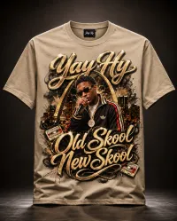 Old Skool New Skool Tee (Mens) – Beige, XXXL