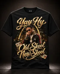 Old Skool New Skool Tee (Mens) – Black, S