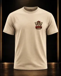 Yay Hy Music Logo Tee – Beige/Red, XXL