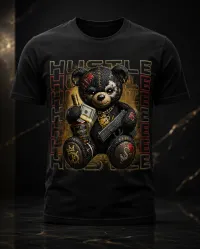 Bear Hustle Tee – Black, M