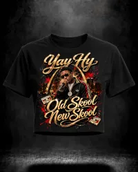 Old Skool New Skool Tee (Ladies) – Black, XL