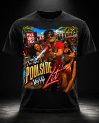 Poolside Lit Tee (Mens) – Black, M