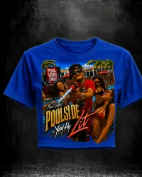 Poolside Lit Tee (Ladies) – Blue, M