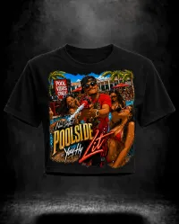 Poolside Lit Tee (Ladies) – Black, M