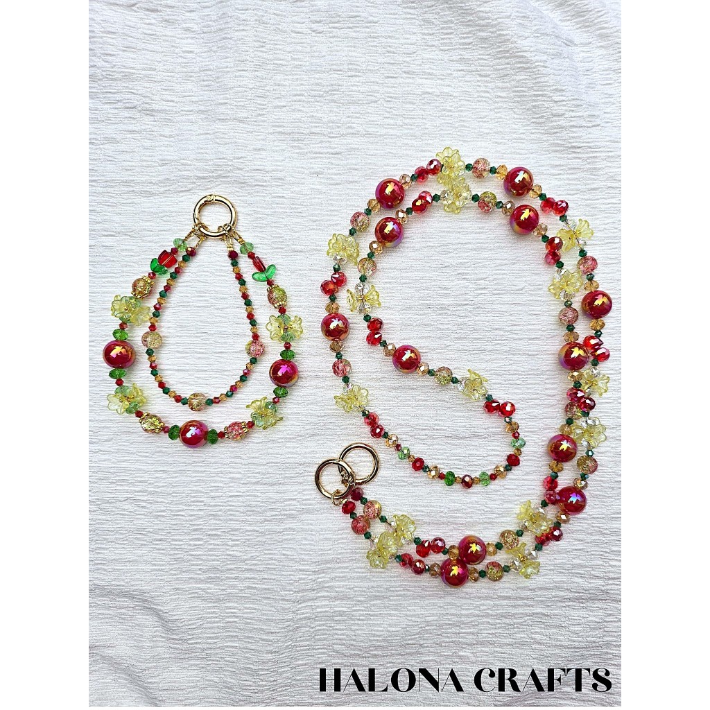 (PDT001F)*Ready Stock* 38 Int'l Women's Day | DIY Mobile / Bag Crystal Strap | Charm | Keychain | Bundle Set | Gift | Bir – Image 1