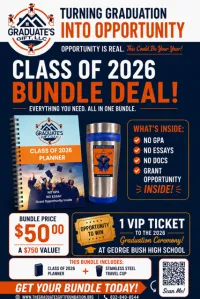 The Graduate's Gift Planner and Tumbler Bundle (George Bush High School) – Image 1
