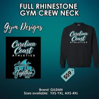 Rhinestone Gym Crewneck – Image 1