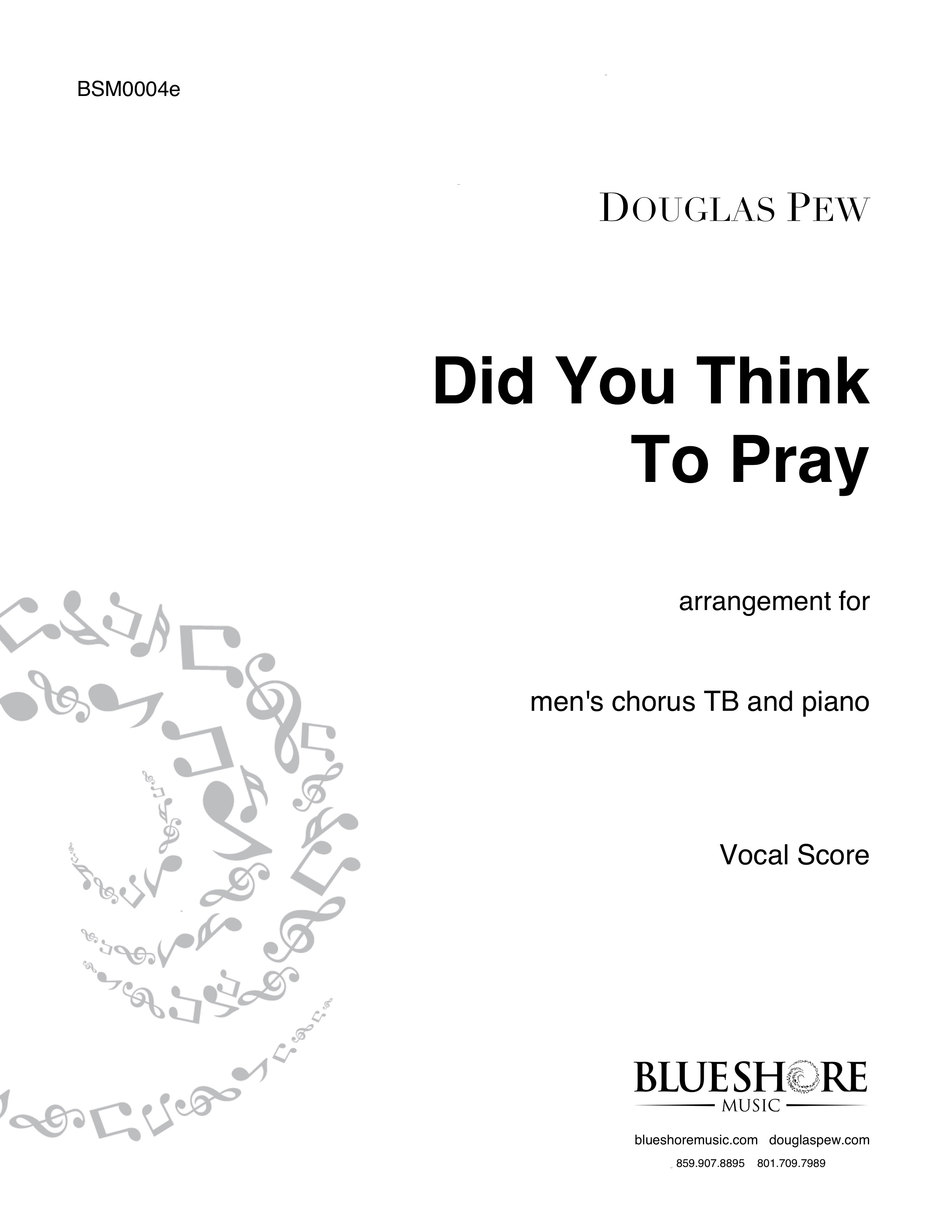 Did You Think to Pray TB & Piano – Image 2