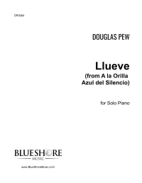 Llueve for Solo Piano – Image 1