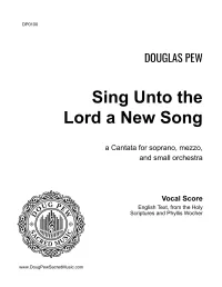 Sing Unto the Lord a New Song - Vocal Score – Image 1