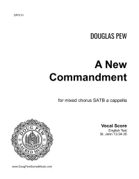 A New Commandment SATB a cappella – Image 1