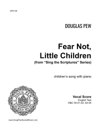 Sing the Scriptures - Fear Not Little Children – Image 1