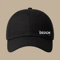 Unstructured 6‑Panel Low Profile Cap – Black