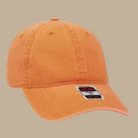 Unstructured 6‑Panel Low Profile Cap – Orange