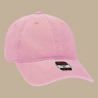 Unstructured 6‑Panel Low Profile Cap – Light Pink