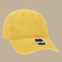 Unstructured 6‑Panel Low Profile Cap – Yellow