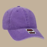 Unstructured 6‑Panel Low Profile Cap – Purple