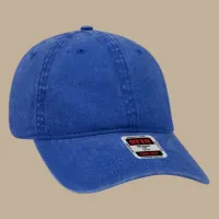 Unstructured 6‑Panel Low Profile Cap – Blue