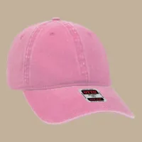 Unstructured 6‑Panel Low Profile Cap – Rose Pink