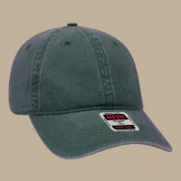 Unstructured 6‑Panel Low Profile Cap – Army Green