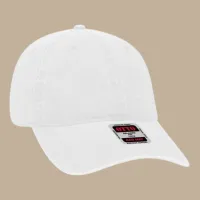Unstructured 6‑Panel Low Profile Cap – White