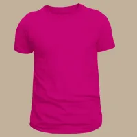 T-shirts with print – fuschia, S
