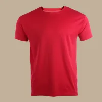 T-shirts with print – red, S