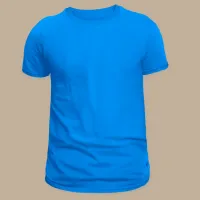 T-shirts with print – light blue, S