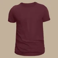 T-shirts with print – maroon, S