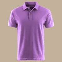 Embroidered polo shirt – XL, purple