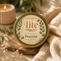 Tin Candle – Peaceful – 2 Oz / 57 G – Image 1