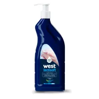 Jabón líquido humectante y antibacterial para manos y cuerpo lactisoft – Image 3