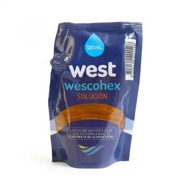 Clorhexidina Solución Antiséptica Wescohex solución – Bolsa 120 ml