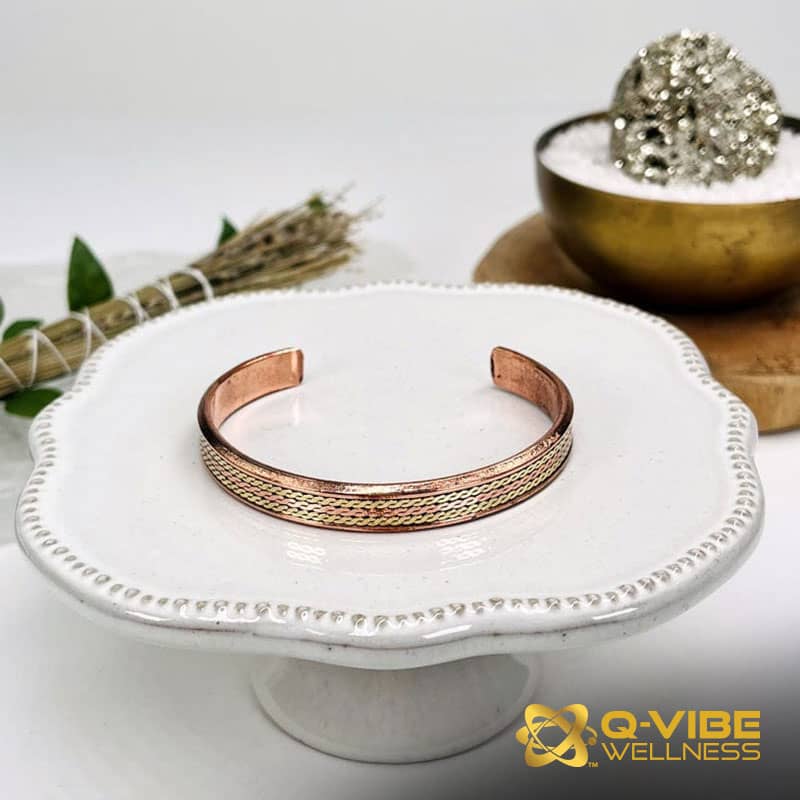 Quantum & Frequency Vortex Copper Bracelet Infused with 528HKs โ Image 2