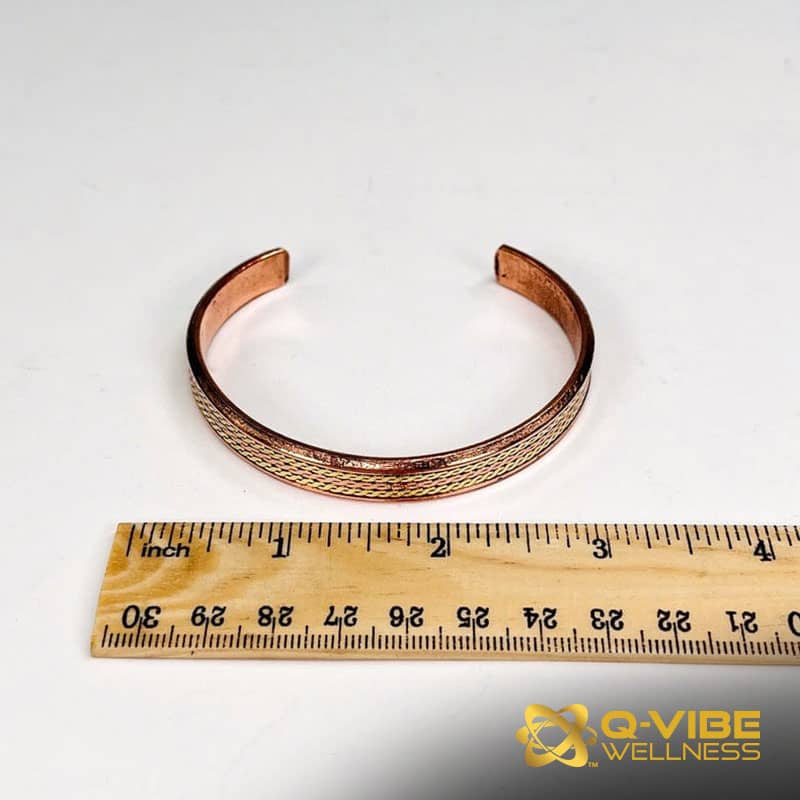 Quantum & Frequency Vortex Copper Bracelet Infused with 528HKs โ Image 3