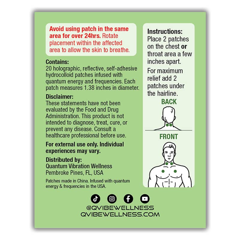 Quantum & Frequency Infused Allergy Relief Patches – Image 4