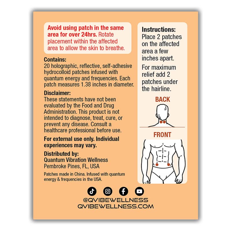 Quantum & Frequency Infused Stomach Ache & Discomfort Relief Patches – Image 4