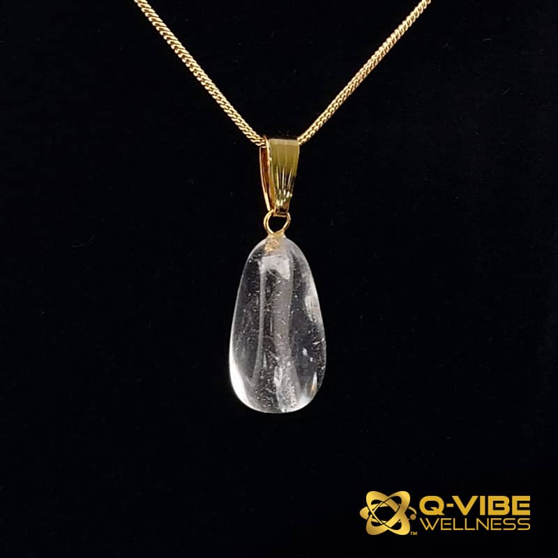 528HKs Quantum Infused Tumbled Quartz Pendant – Image 6