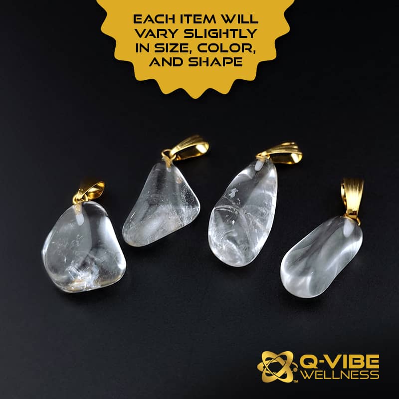 528HKs Quantum Infused Tumbled Quartz Pendant – Image 7