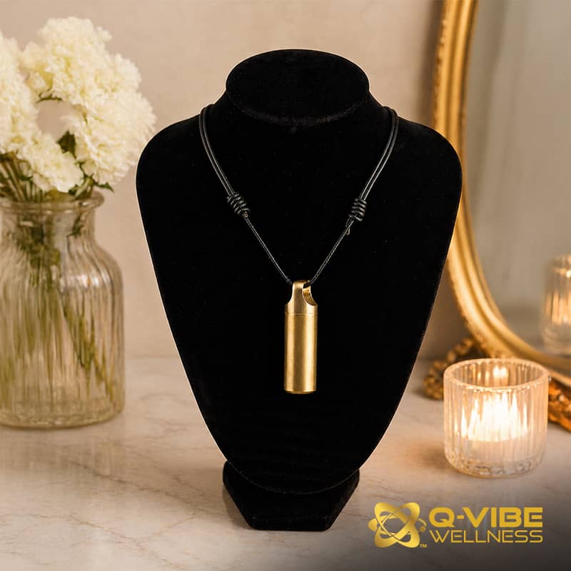 528HKs Quantum Infused Tumbled Quartz with Holder  – Image 3