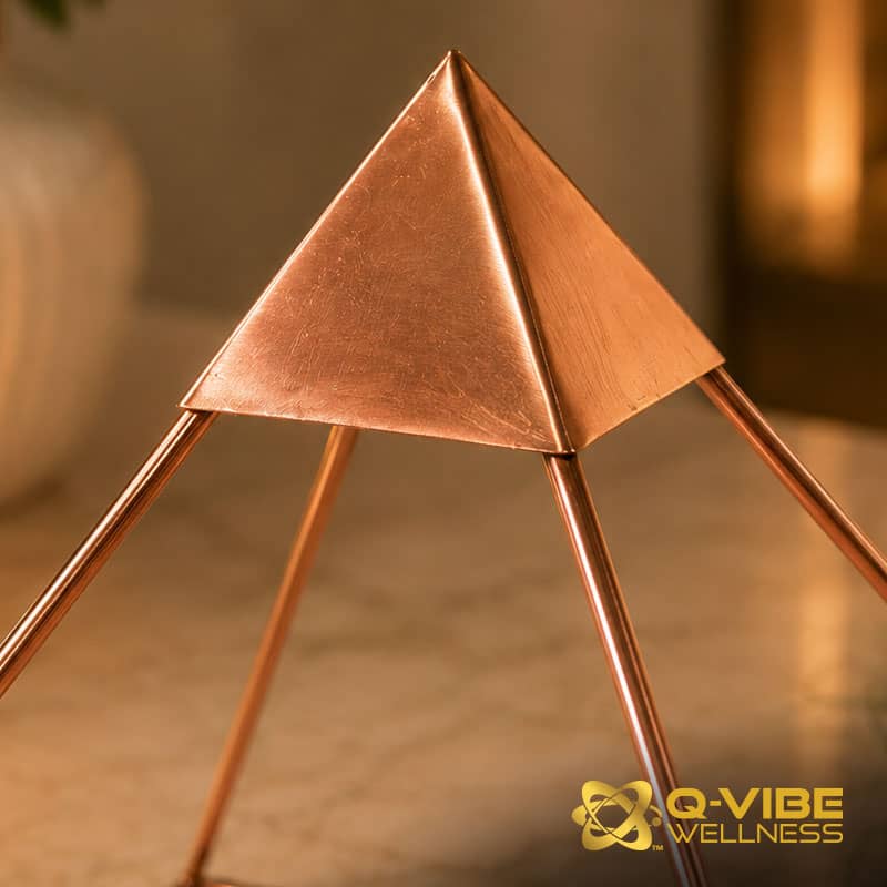 Quantum & Frequency Vortex Copper Pyramid Infused with 11,111HKs โ Image 5