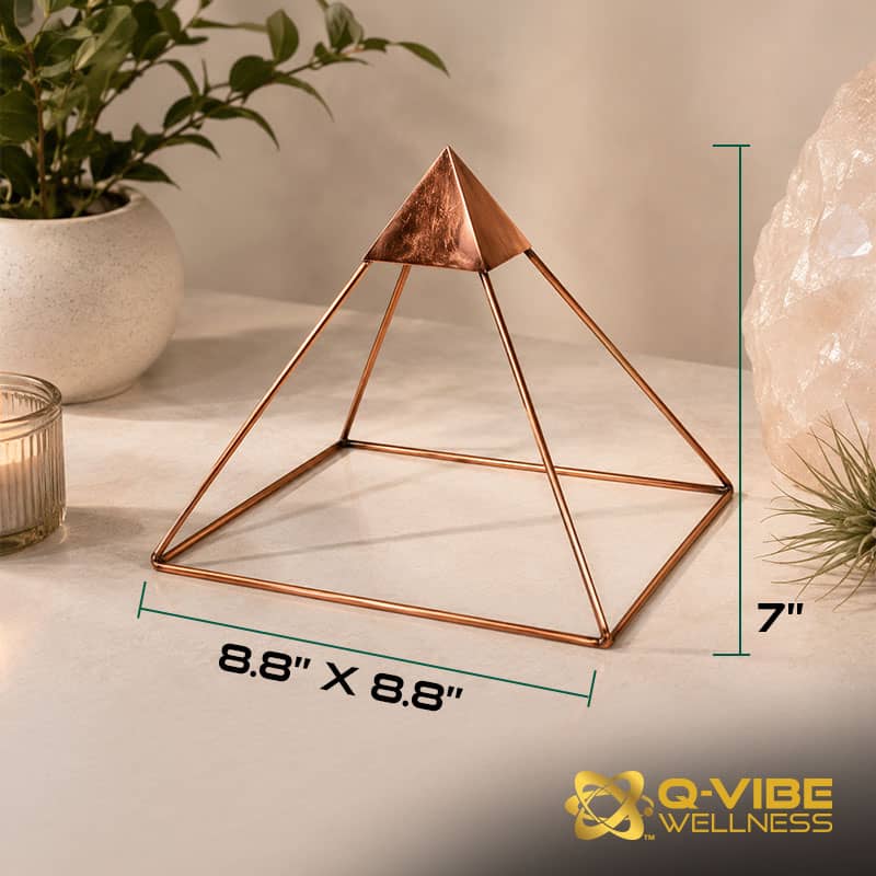 Quantum & Frequency Vortex Copper Pyramid Infused with 11,111HKs โ Image 7