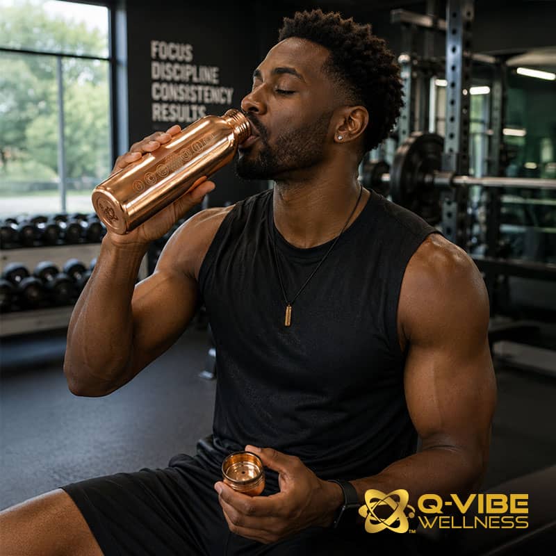 7,777HKs - 22,222HKs Quantum Vortex & Frequency Infused Copper Water Bottle - 1 Liter (33.8oz) โ Image 4