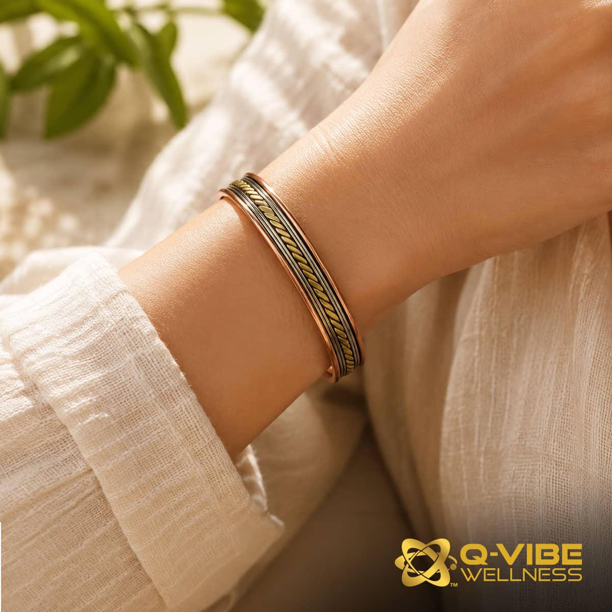 Quantum & Frequency Vortex Copper Bracelet Infused with 7,777HKs โ Image 3