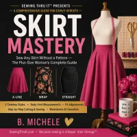 Skirt Mastery: The Plus-Size Woman's Complete Guide to Sewing Skirts Without Patterns – Image 1