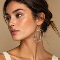 Soleil Oval Earrings – Image 6