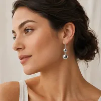 Moon Drop Earrings – Image 2