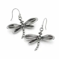 Silver Dragonfly Earrings – Image 5