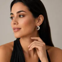 Luna Curve Earrings – Image 2