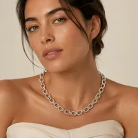 Silver Socialite Necklace – Image 1